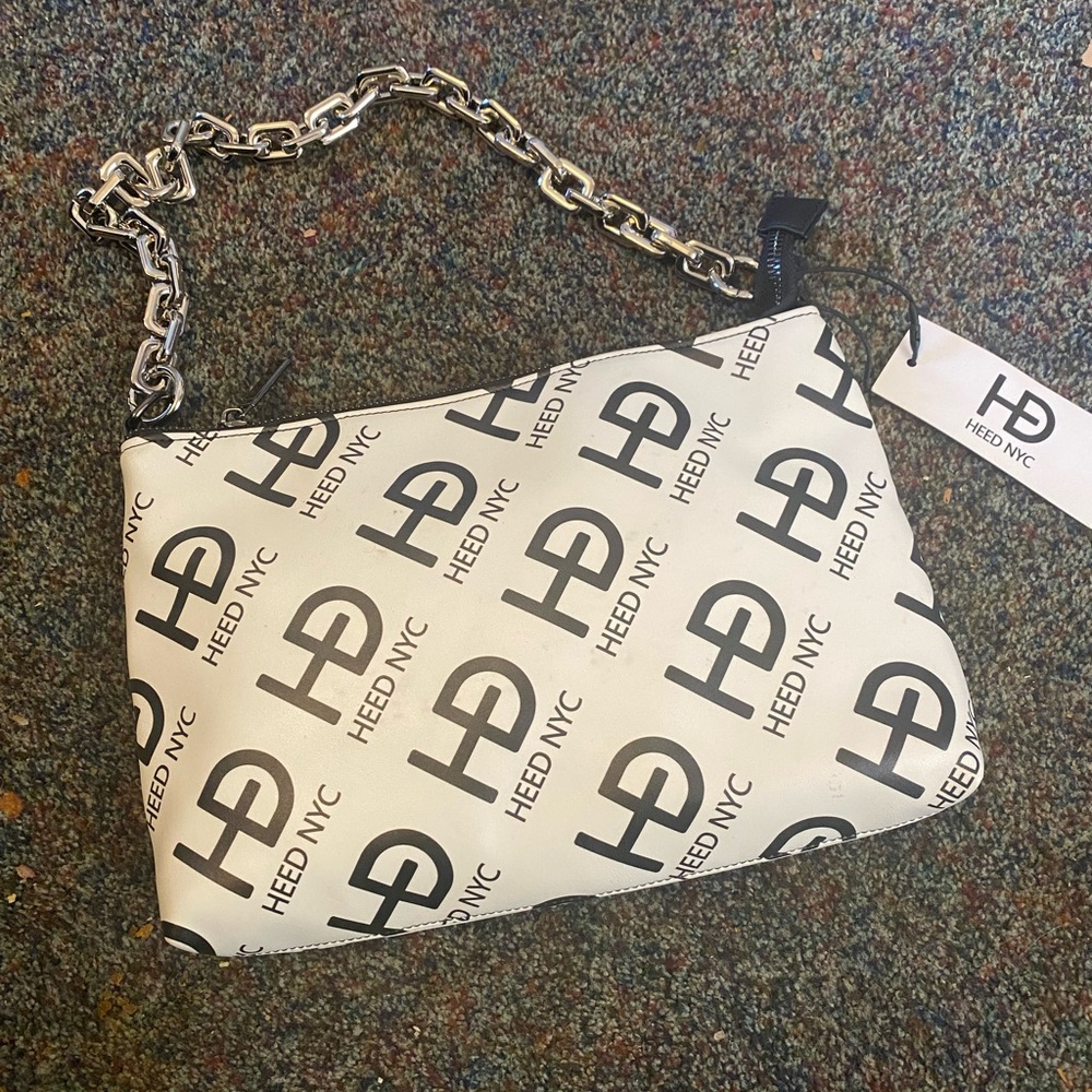 White and black Heed NYC purse. Brand new with tags.